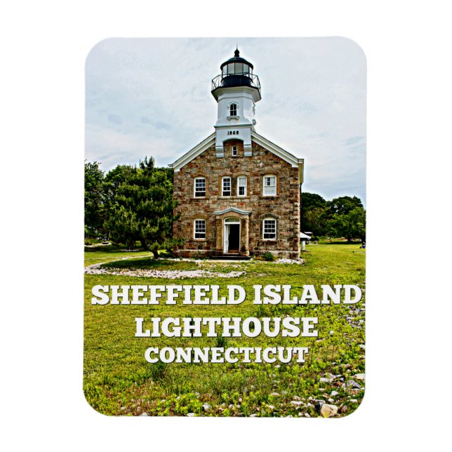 Sheffield Island Lighthouse, Connecticut Magnet (Vertical)