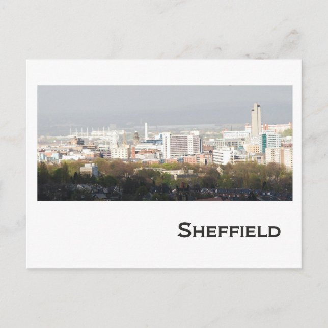 Sheffield Landscape picture Postcard (Front)