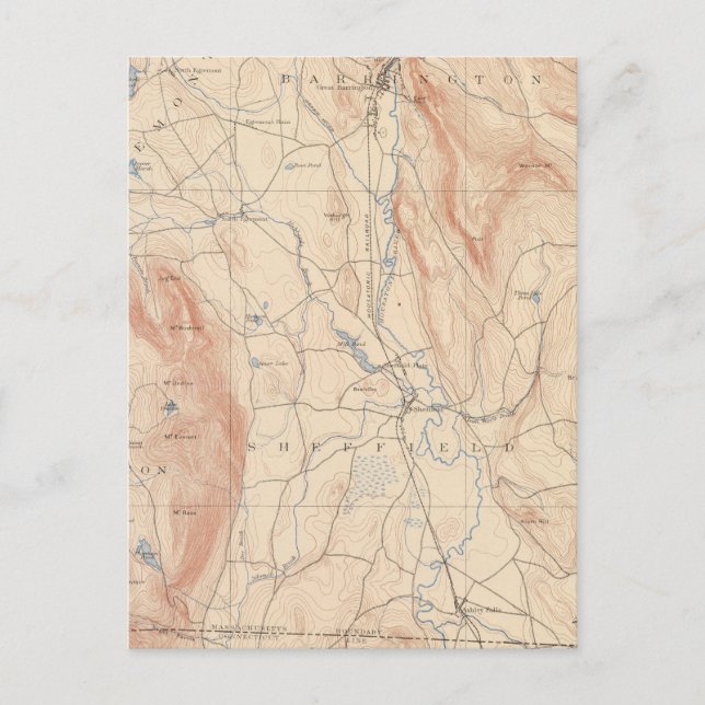 Sheffield, Massachusetts Postcard (Front)