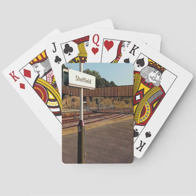 Sheffield train station  playing cards (Back)