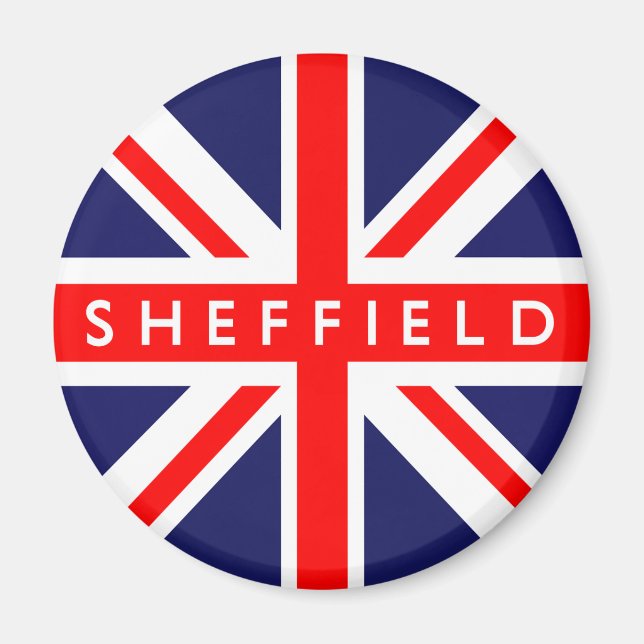 Sheffield UK Flag Magnet (Front)