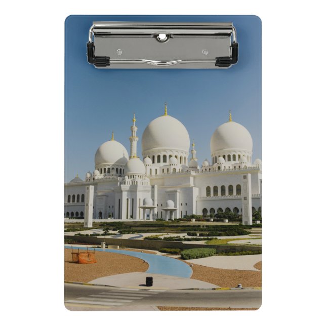 Sheikh Zayed Grand Mosque,Abu Dhabi Mini Clipboard (Front)