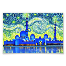 Sheikh Zayed Grand Mosque, Abu Dhabi on a Poster