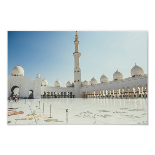 Sheikh Zayed Grand Mosque ,Abu Dhabi Photo Print (Front)