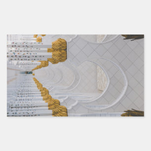 Sheikh Zayed Grand Mosque columns,Abu Dhabi Rectangular Sticker