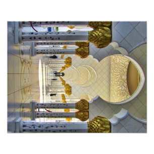 Sheikh Zayed Grand Mosque Corridor Photo Print
