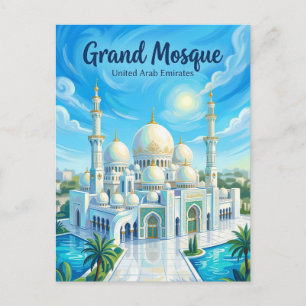 Sheikh Zayed Grand Mosque United Arab Emirates Postcard