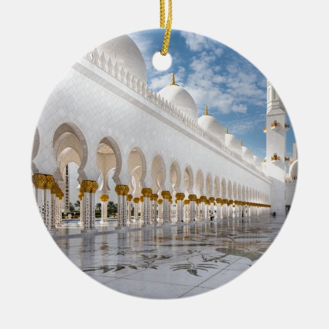 Sheikh Zayed mosque Ceramic Tree Decoration (Front)