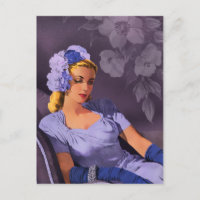 Sheila - 1940s Evening Wear in Lavender and Mauve