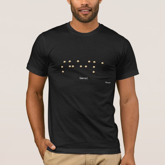 Sheila in Braille T-Shirt (Front)