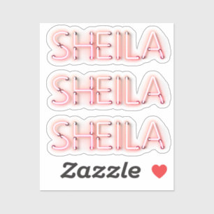 Sheila name in glowing neon lights novelty