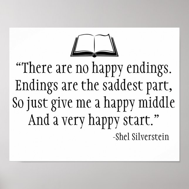 Shel Silverstein Quote Wall Poster (Front)