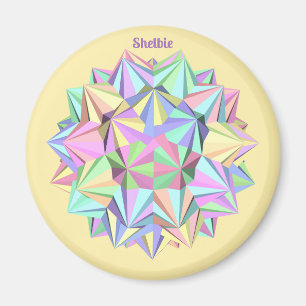SHELBIE ~ POLYHEDRA ~ PASTEL~ MAGNET