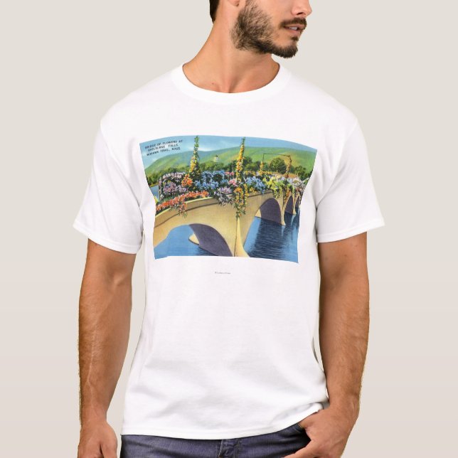 Shelburne Falls Bridge of Flowers T-Shirt (Front)
