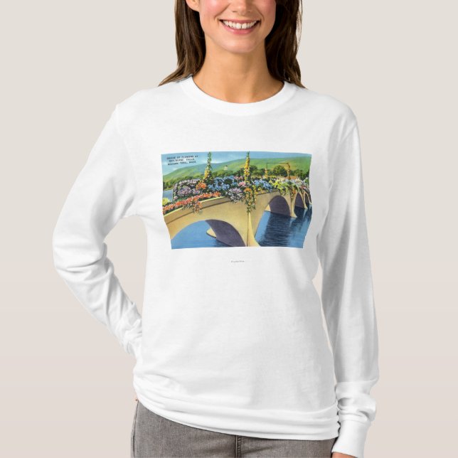 Shelburne Falls Bridge of Flowers T-Shirt (Front)