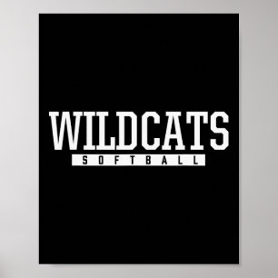 Shelby County Wildcats Softll Hs  Poster