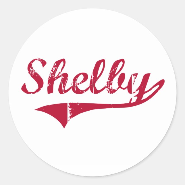 Shelby Mississippi Classic Design Classic Round Sticker (Front)