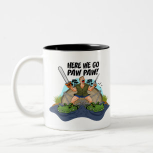 Shelby The Swamp Man - Here We Go Paw Paw Two-Tone Coffee Mug