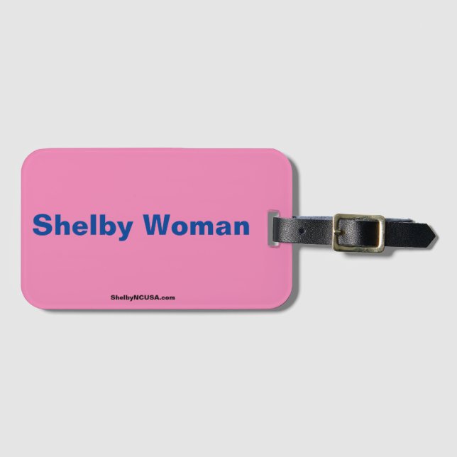 Shelby Woman Luggage Tag (Front Horizontal)