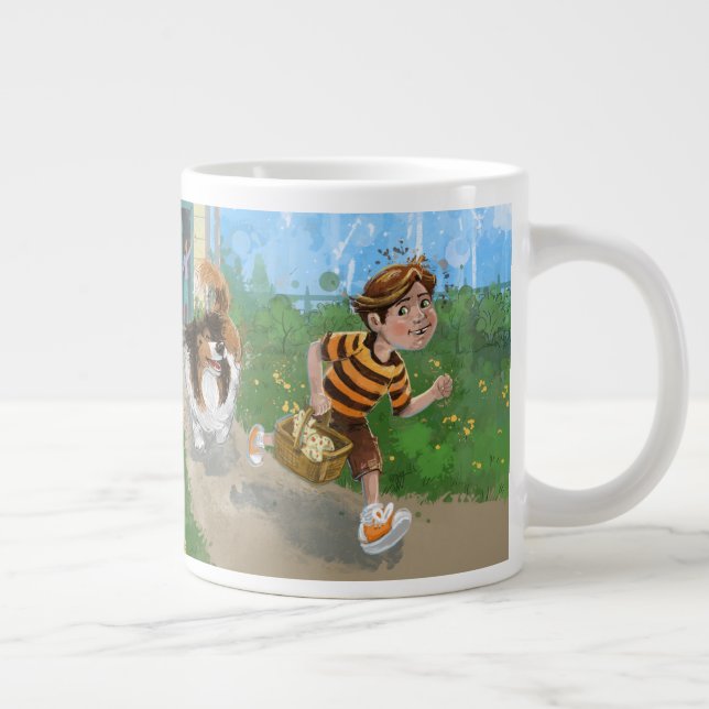 Sheldon and Davie Adventure Large Coffee Mug (Right)