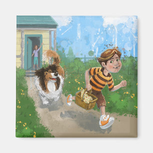 Sheldon and Davie Adventure Magnet