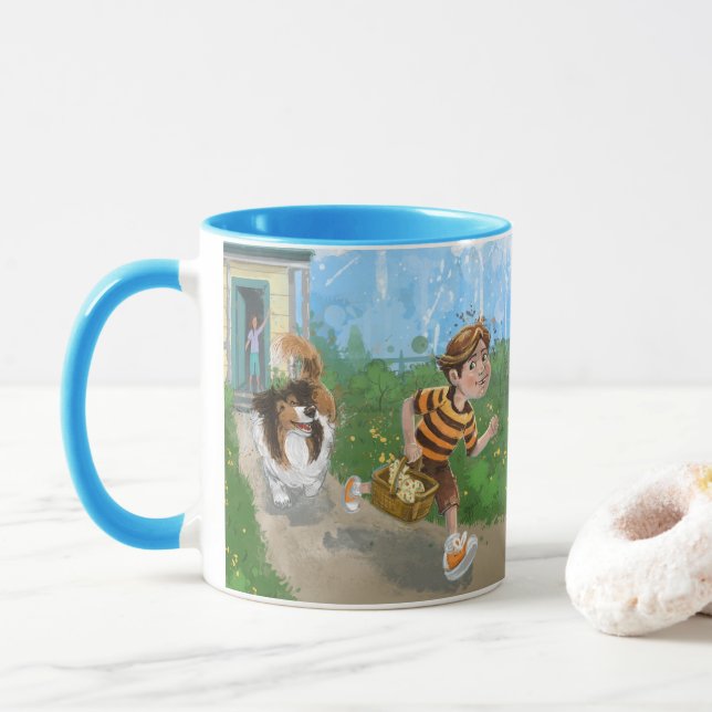 Sheldon and Davie Adventure Mug (With Donut)