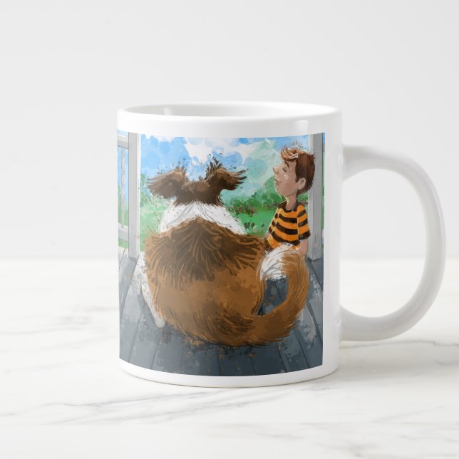 Sheldon and Davie Relaxing Large Coffee Mug (Right)