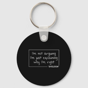 Sheldon Quote Fun Birthday Personalised Name Gift Key Ring