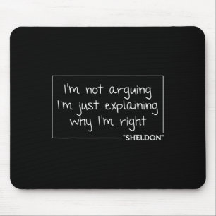 Sheldon Quote Fun Birthday Personalised Name Gift  Mouse Mat