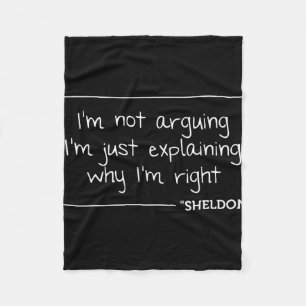 Sheldon Quote Funny Birthday Personalized Name Gif Fleece Blanket