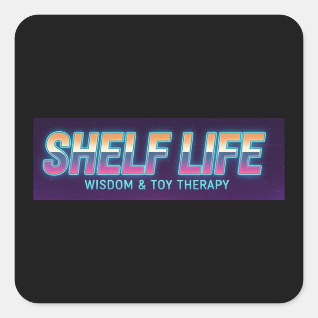 Shelf Life Logo 2 Sticker (Front)