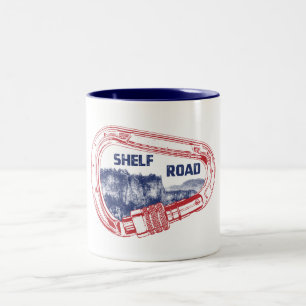Shelf Road Climbing Carabiner Two-Tone Coffee Mug
