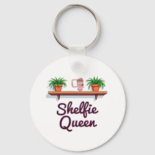 Shelfie Queen – The Plant Lover’s Selfie Moment Key Ring