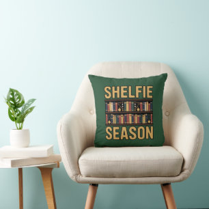 Shelfie Season Festive Bookshelf Cushion