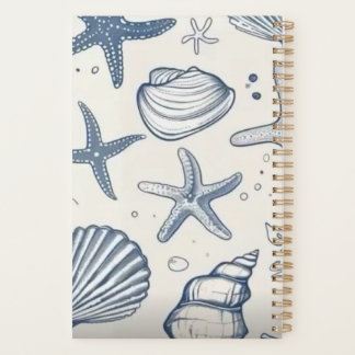 Shell and ocean notebook planner