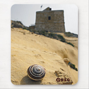 Shell and Tower, Gozo, Malta Mouse Mat