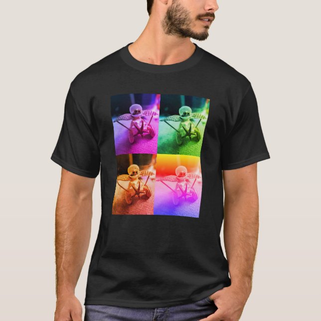 Shell Art Aeroplane T-Shirt (Front)