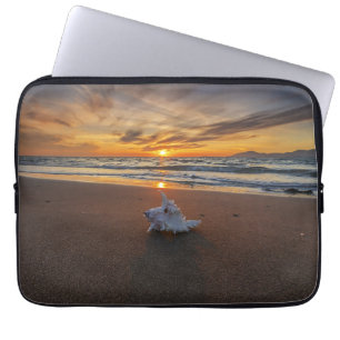 Shell At The Beach At Sunset   Kos Island Laptop Sleeve