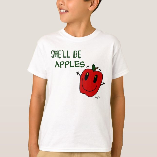 SHE'LL BE APPLES Kids Basic T-Shirt (Front)