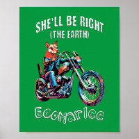She'll Be Right Chopper Poster