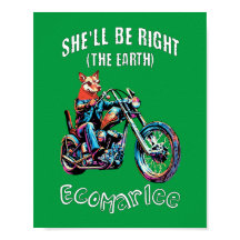 She'll Be Right Chopper Poster