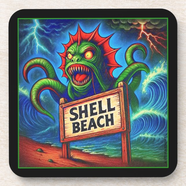 SHELL BEACH TERROR.   COASTER (Front)