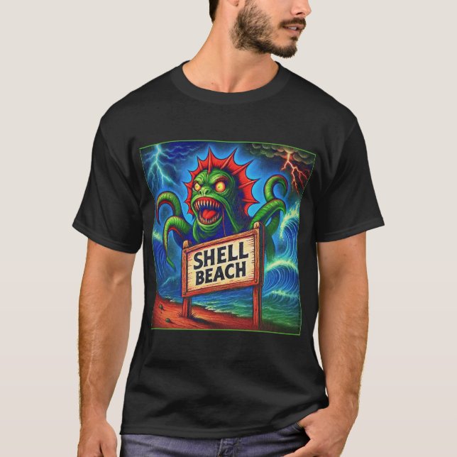 SHELL BEACH TERROR T-SHIRT.   T-Shirt (Front)