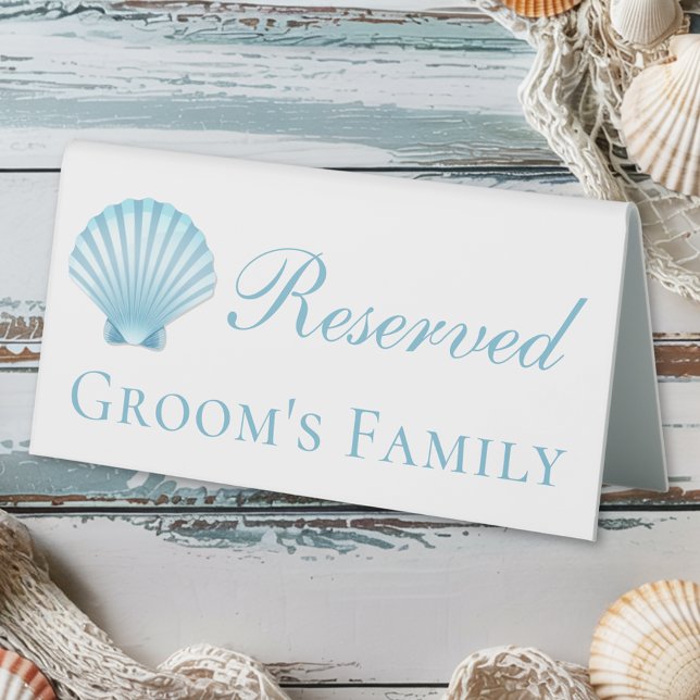 Shell Blue Nautical Beach Wedding Reserved  (Creator Uploaded)