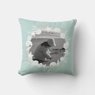 Shell Christmas Wreath Pillow