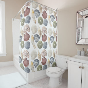 Shell Coastal Shower Curtain