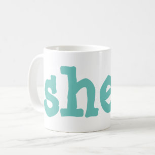 shell coffee mug