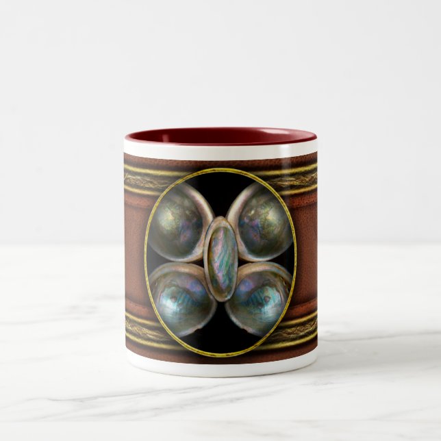 Shell - Conchology - Devine Pearlescence Two-Tone Coffee Mug (Center)