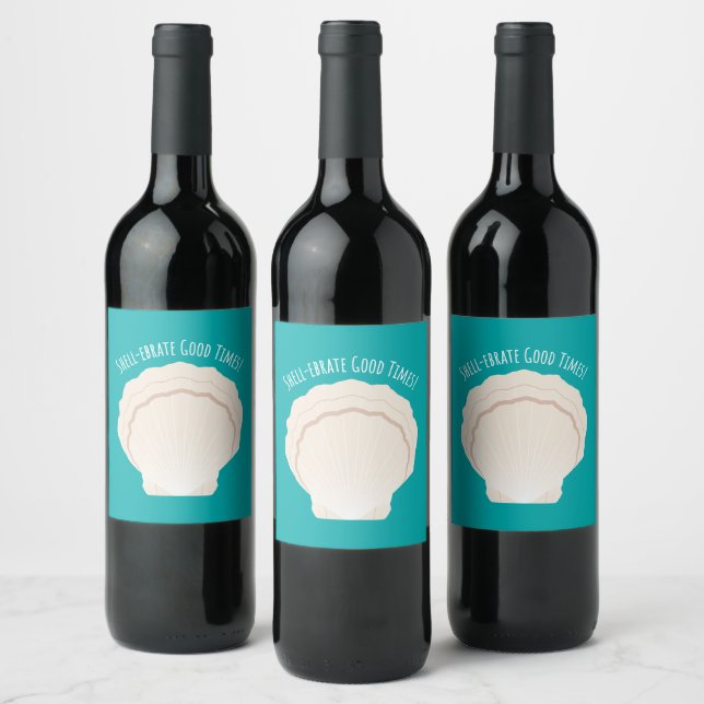 Shell-ebrate Good Times Wine Label (Bottles)