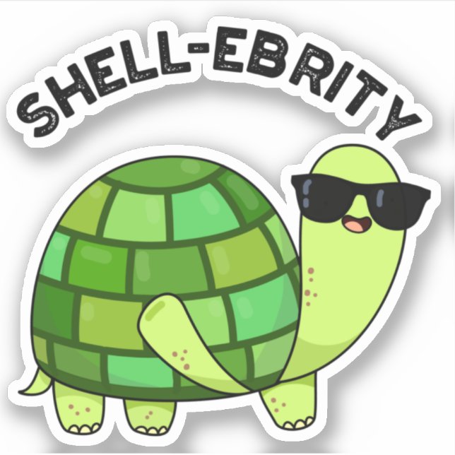 Shell-ebrity Funny Celebrity Tortoise Pun  (Front)